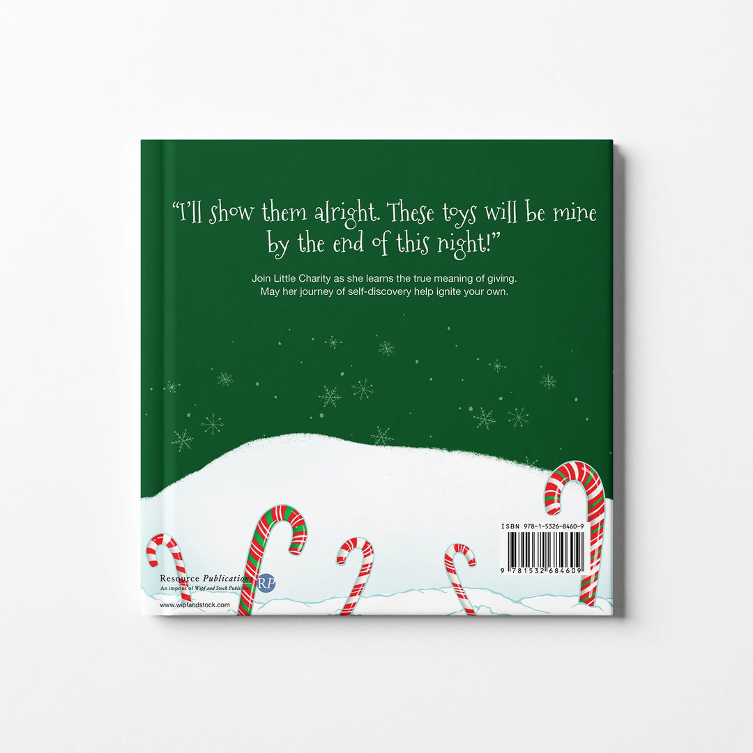 Back cover of children's book Little Charity