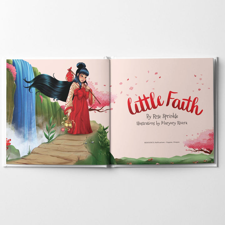 Inside spread from The Little Virtues compilation of the award-winning children's story Little Faith