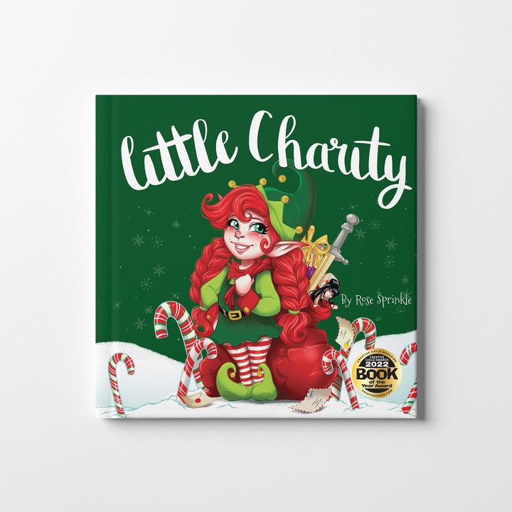 Cover of  holiday Children's Book Little Charity with an elf