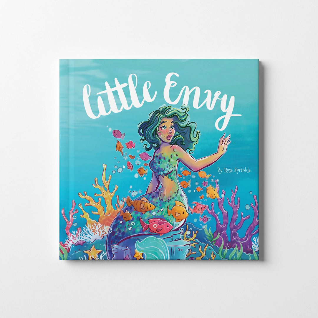 Cover of the children's book Little Envy with a mermaid