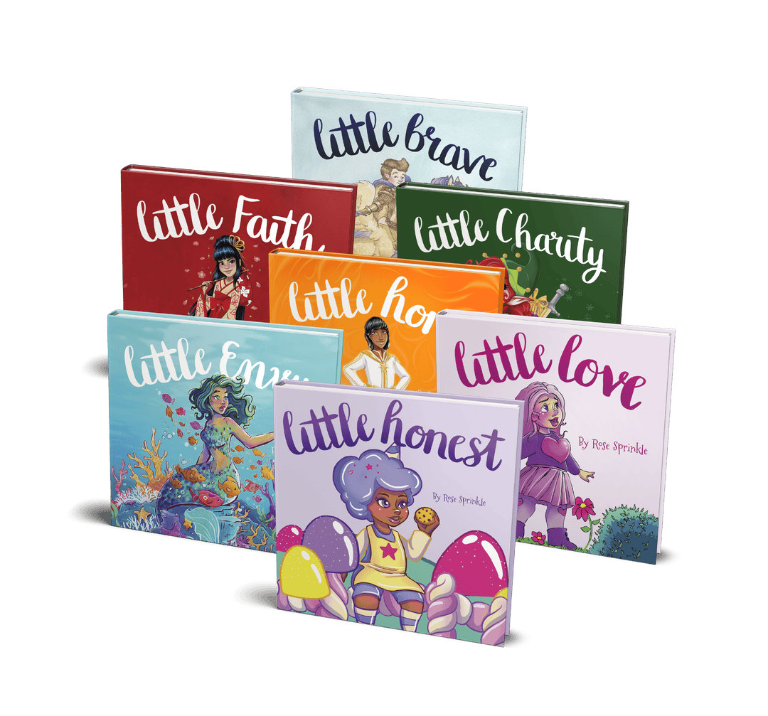 Seven children's book collection of the Little Virtues series in hardcover
